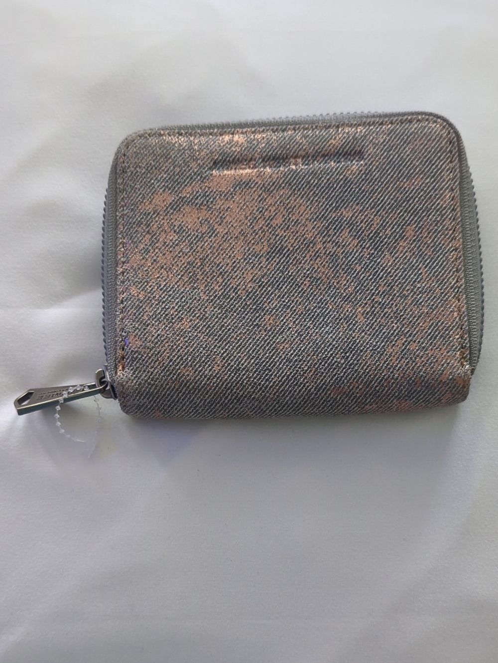 Aimee Kestenberg Metallic Zip Pull Wallet NWOT